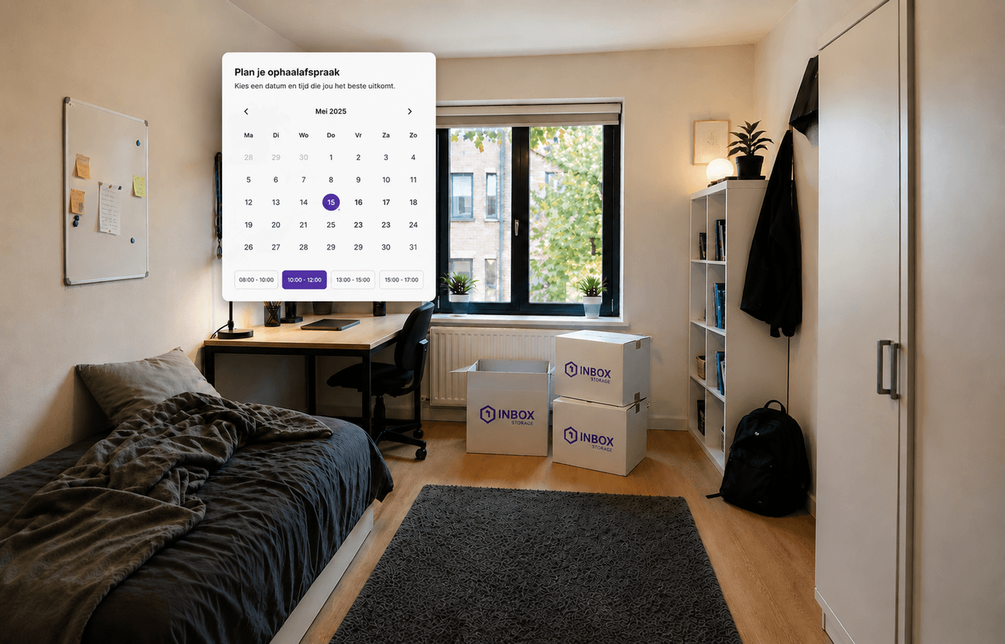 Stap 2: klant pakt spullen in volgens Inbox Storage inpaktips