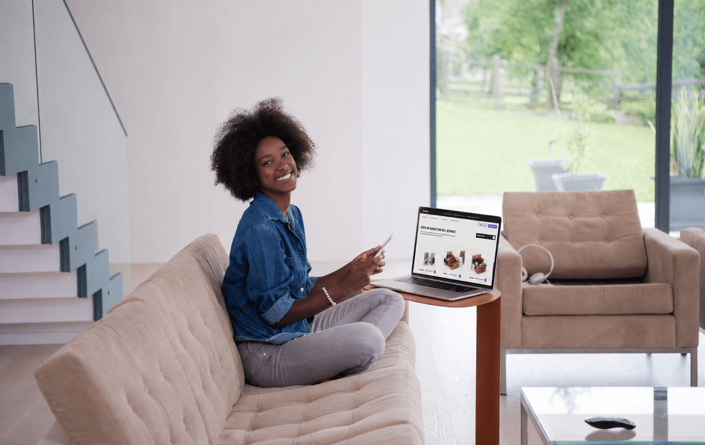 Stap 1: postcode en pakket kiezen — Inbox Storage online calculator
